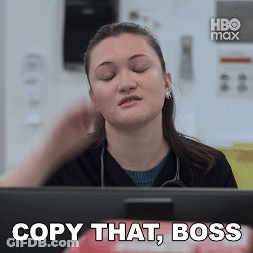 Woman With Stethoscope Copy That Boss GIF