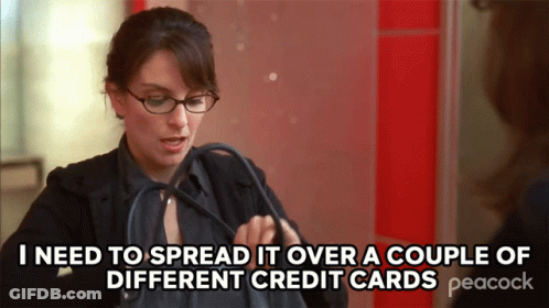 Woman With Stethoscope Says I Need To Spread It Over A Couple Of Different Credit Cards Peacock GIF