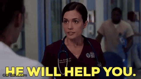 Woman With Stethoscope Talking To Patient GIF