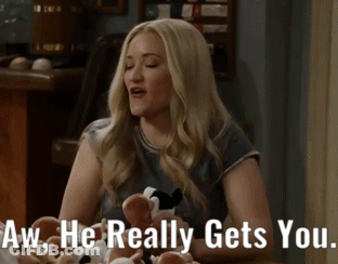 Woman With Stuffed Animals Says Aw He Really Gets You GIF