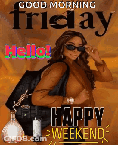 Woman With Sunglasses Carrying Purse And Wine GIF