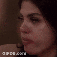 Woman With Tear Running Down Face GIF