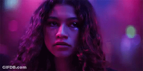 Woman With Tear Running Down Face GIF