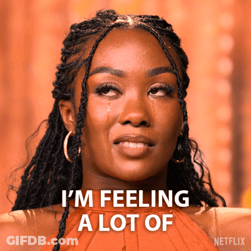 Woman With Tear Says I'm Feeling A Lot Of GIF