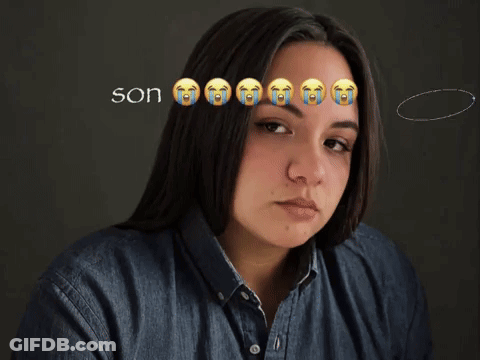 Woman With Tears On Forehead Saying Son GIF