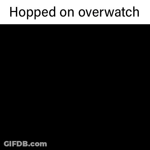 Woman With Text Hopped On Overwatch GIF