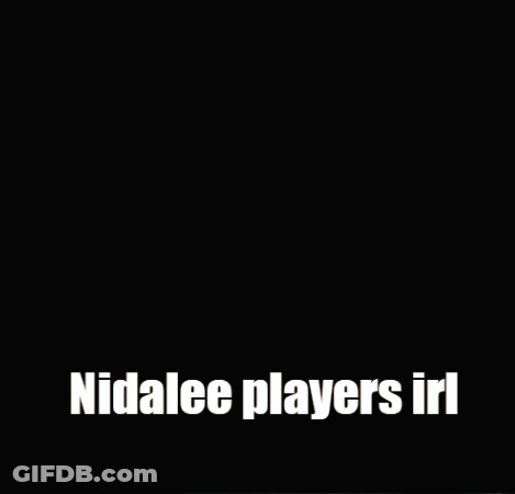 Woman With Text Nidalee Players IRL GIF