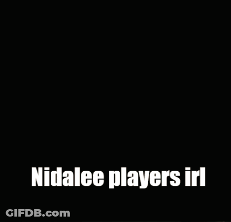 Woman With Text Nidalee Players IRL GIF