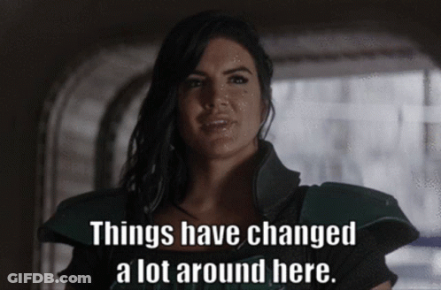 Woman With Things Have Changed Text GIF