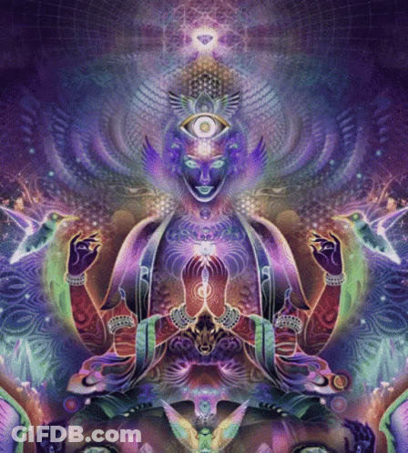 Woman With Third Eye GIF