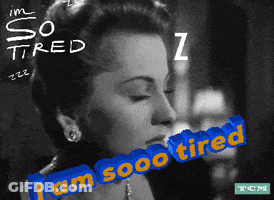 Woman With Tired Words GIF