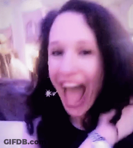 Woman With Tongue Out Close Up GIF