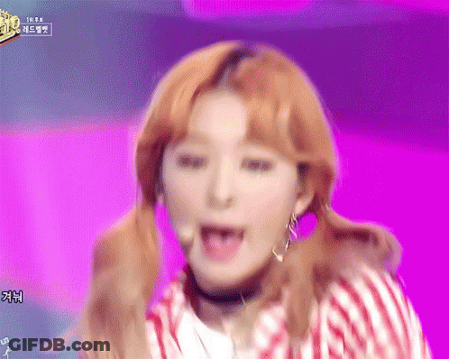 Woman With Tongue Out On Stage GIF