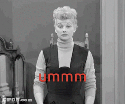 Woman With Ummm Above Her GIF