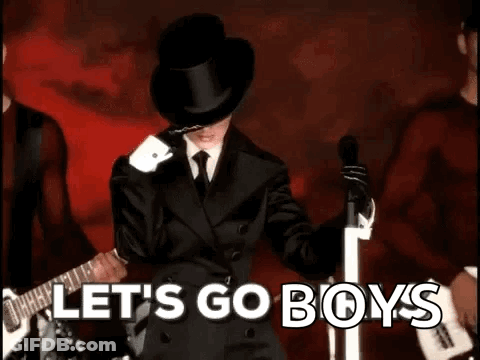 Woman With Veil Saying Lets Go Boys GIF