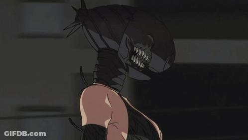 Woman With Very Large Head GIF