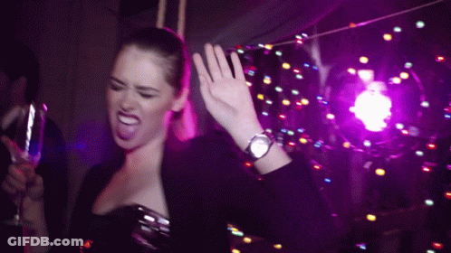 Woman With Watch Making Funny Face GIF