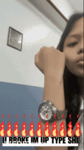 Woman With Watch U Broke Im Up Type Shi GIF