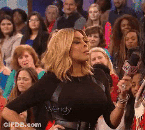 Woman With Wendy On Her Shirt GIF