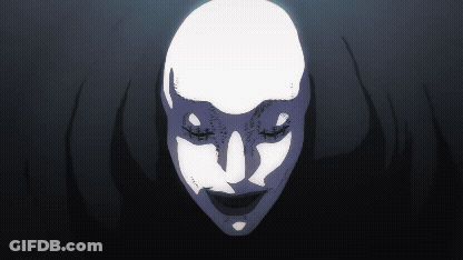 Woman With White Face GIF