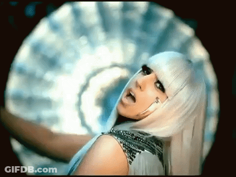 Woman With White Hair Standing In Circle GIF