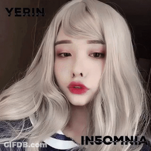 Woman With Wig Insomnia GIF