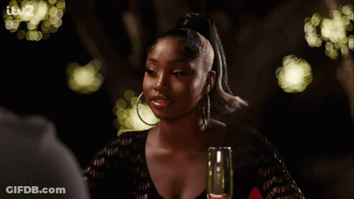 Woman With Wine Glass And Itv2 GIF