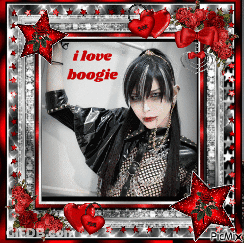 Woman With Words I Love Boogie GIF