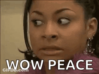 Woman With Wow Peace GIF