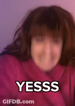 Woman With Yesss Words GIF