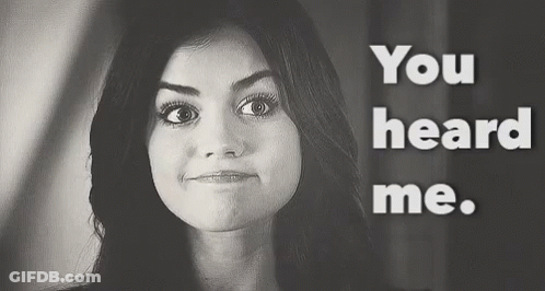 Woman With You Heard Me Text GIF