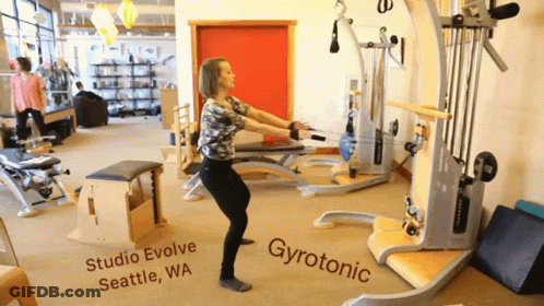 Woman Working Out At Studio Evolve Seattle WA GIF