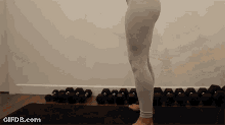 Woman Working Out Burpee Exercise Succession GIF