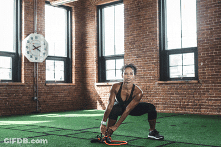 Woman Working Out Wearing Adidas GIF