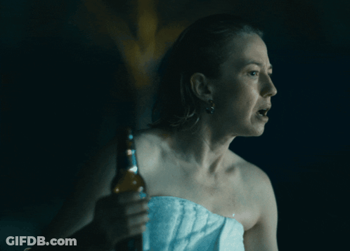 Woman Wrapped In White Towel GIF