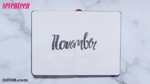 Woman Writing November GIF