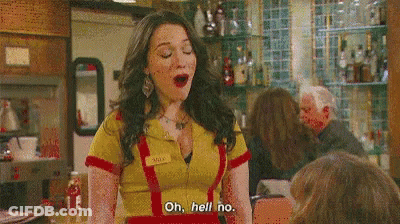 Woman Yellow Red Uniform Saying Oh Hell No GIF