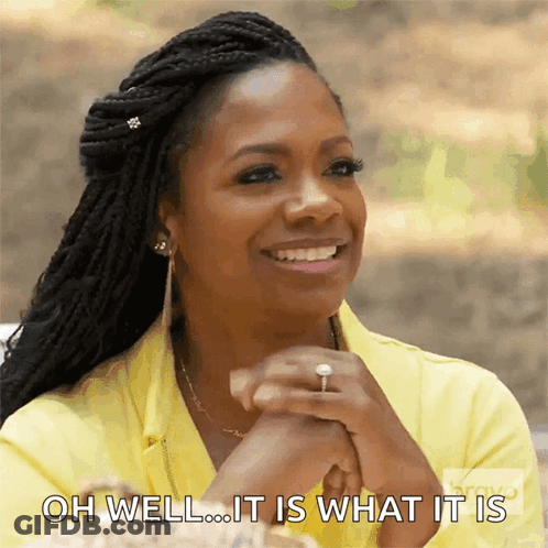 Woman Yellow Smiling It Is What It Is GIF