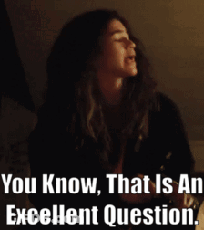 Woman You Know That Is An Excellent Question GIF