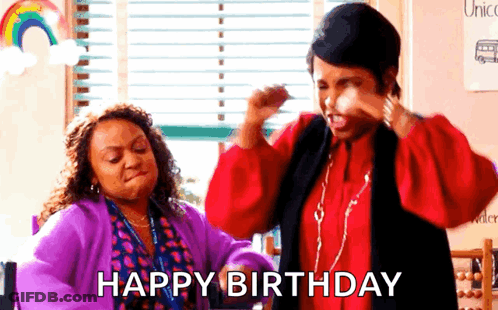 Women Celebrating Birthday GIF