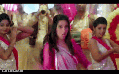Women Dancing As Man Plays Trumpet GIF