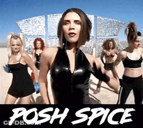 Women Dancing At Posh Spice Sign GIF