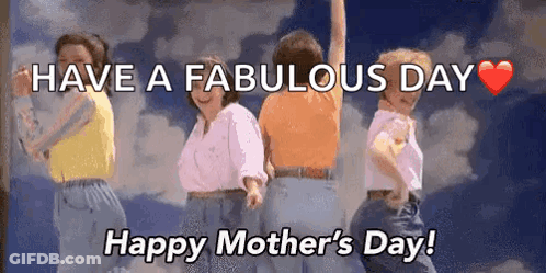 Women Dancing Happy Mother's Day GIF