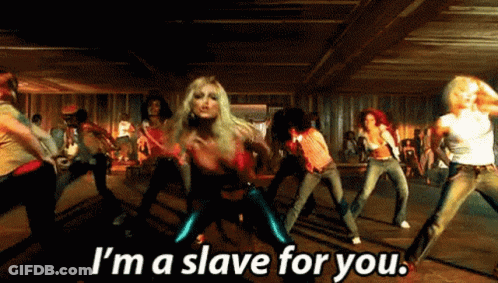 Women Dancing I'm A Slave For You GIF