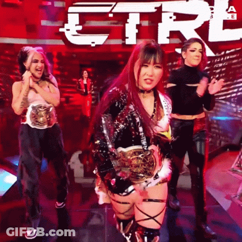 Women Dancing In Front Of Ctrl Sign GIF