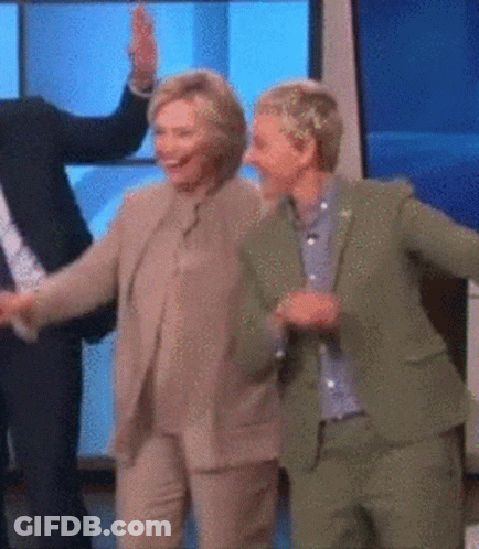 Women Dancing In Suits GIF