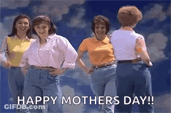 Women Dancing Under Blue Sky And Clouds GIF