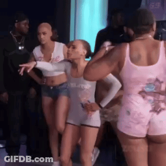 Women Dancing With Athletic Shirt GIF