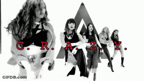 Women Dancing With Crazy In Red GIF