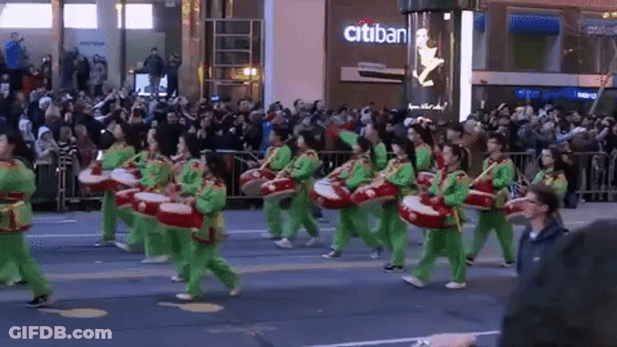 Women Drummers Parade GIF